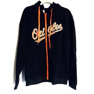 Orioles - Black and Orange Hooded Sweater